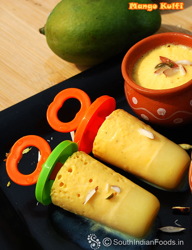 Instant mango kulfi