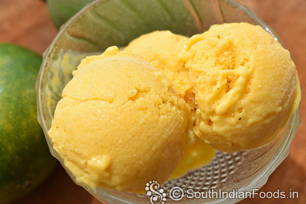 Mango yogurt ice cream