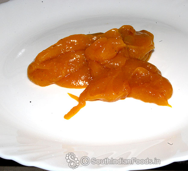 Transfer mixture to a plate, evenly spread over the plate