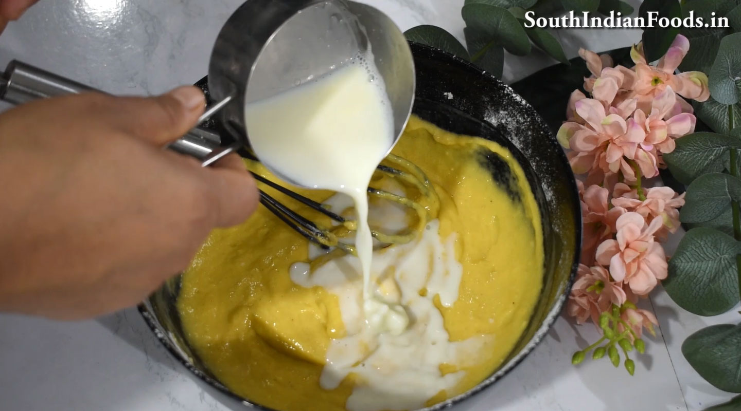  Mango sponge cake