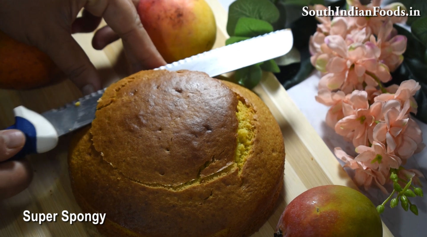  Mango sponge cake