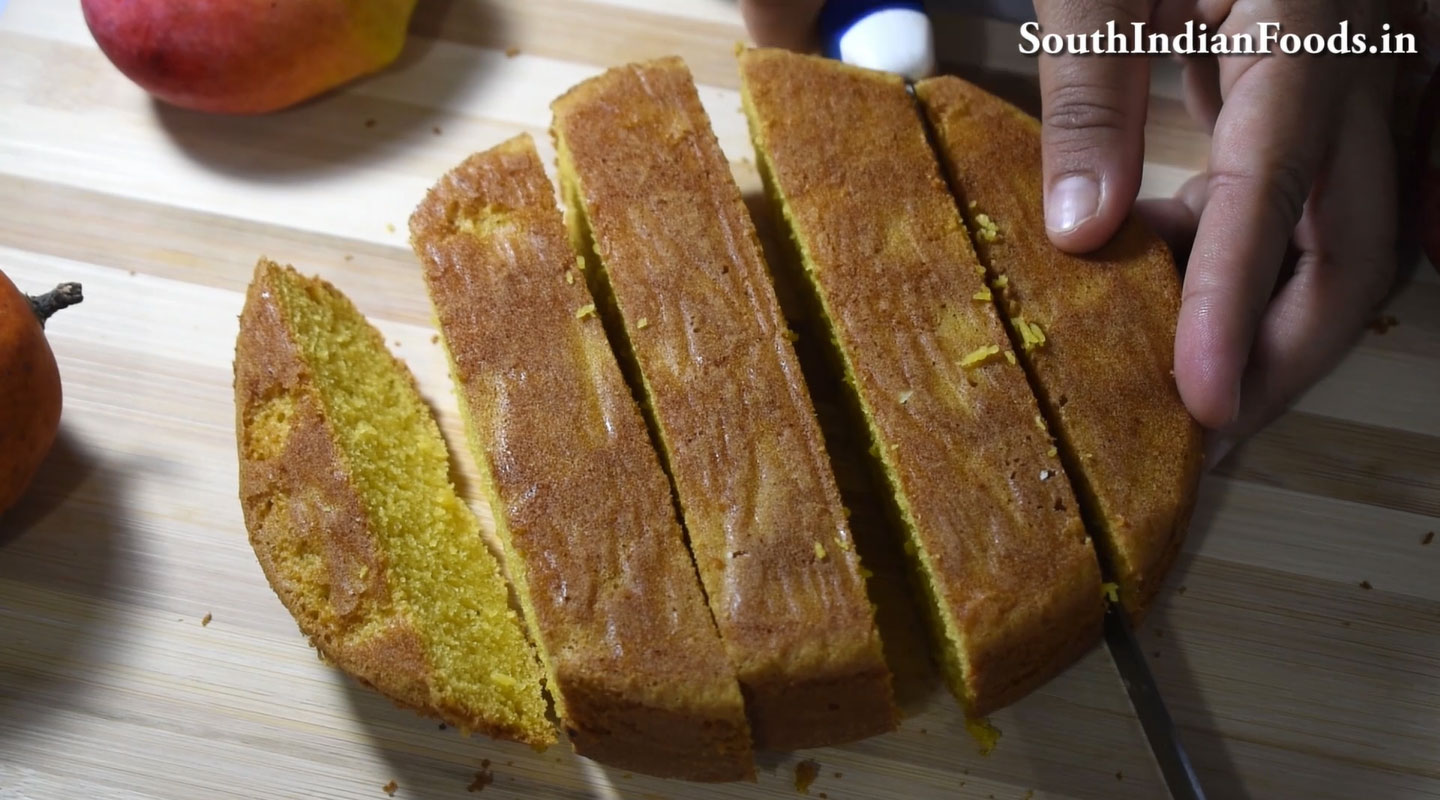  Mango sponge cake