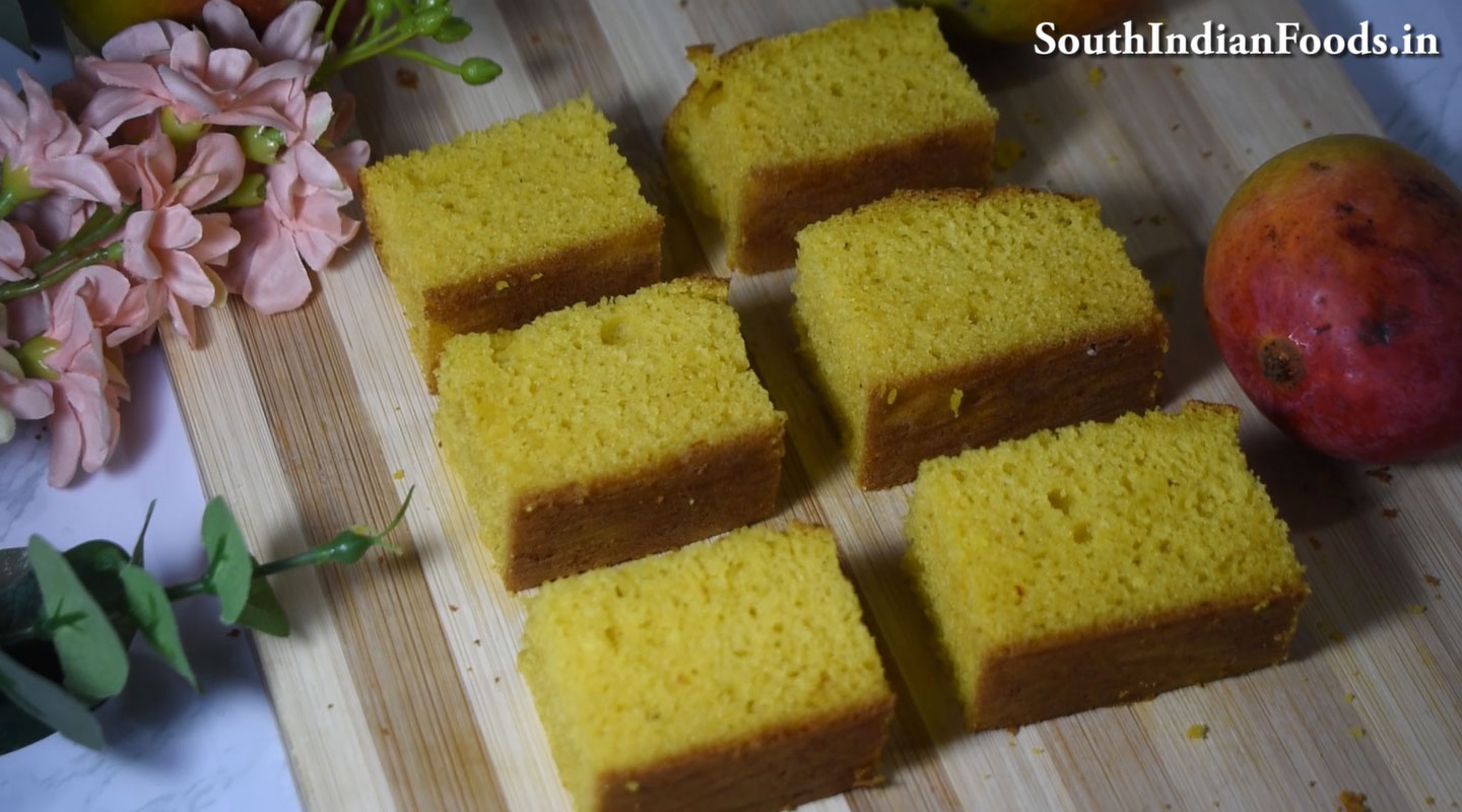  Mango sponge cake