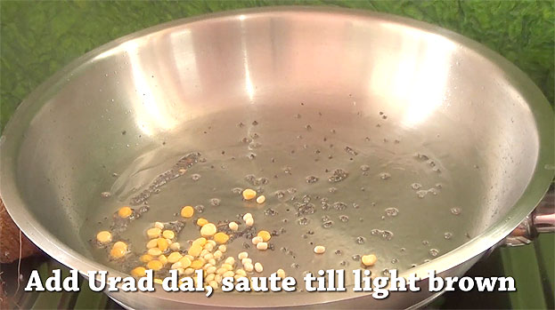 Add chana dal, urad dal