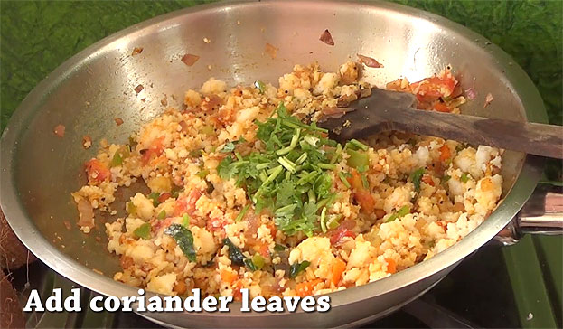 Add coriander leaves