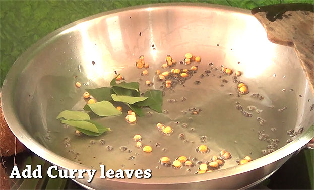 Add curry leaves