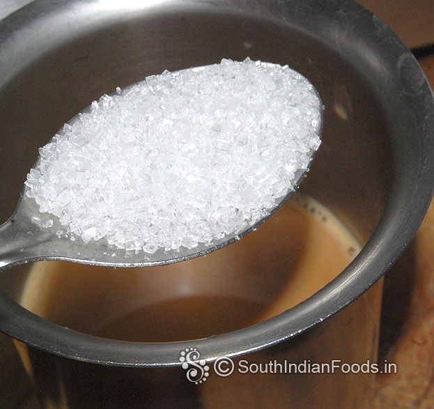 Add sugar mix well