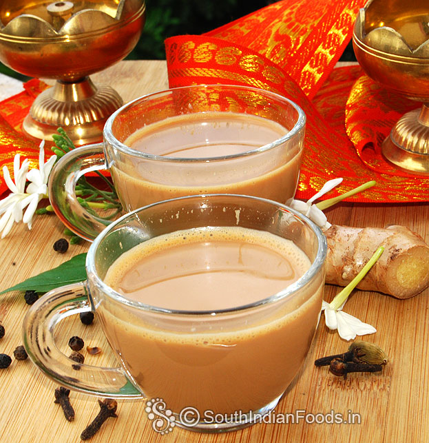 Homemade masala tea