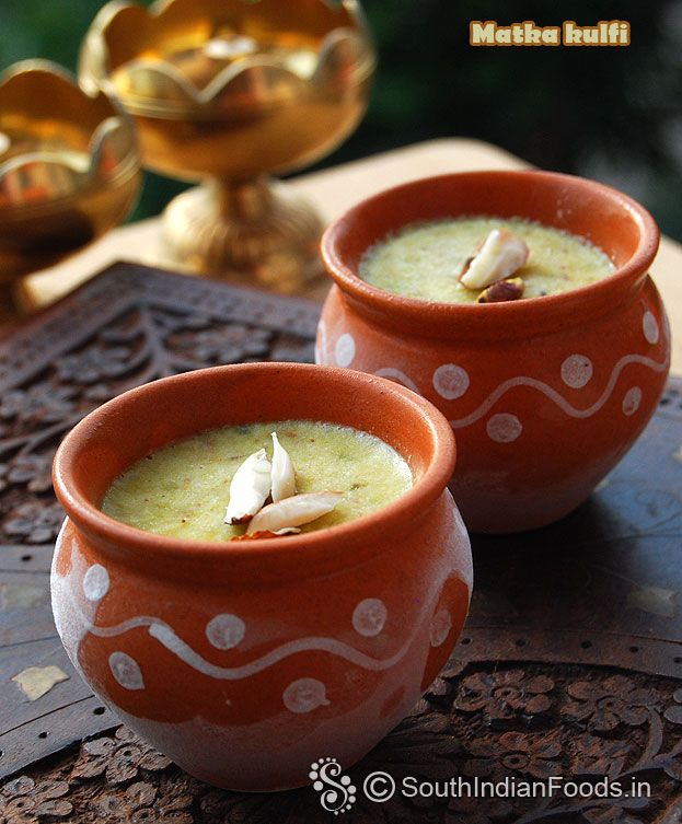 Kulfi in matka bowls