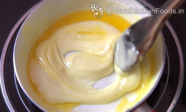 Stir well till it thickens