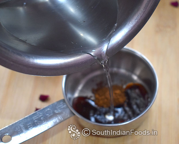 Add boiled water