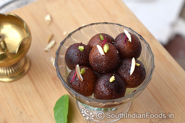 Instant jamun with milk powder