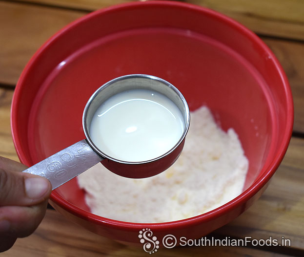 Slowly add milk