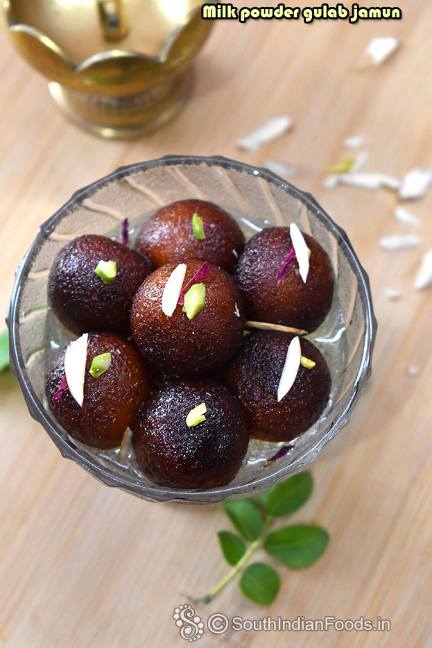 Homemade gulab jamun