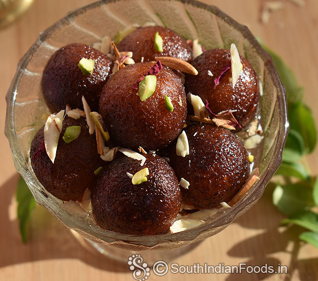 Soft gulab jmaun with dry milk powder