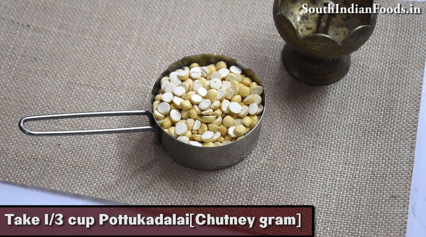 mini pottukadalai murukku recipe step1 