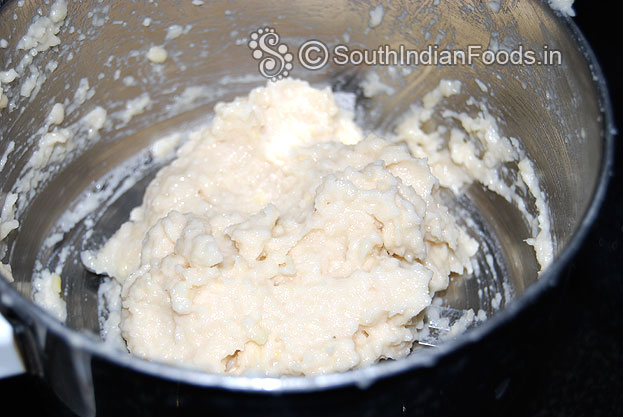 Freshly ground urad dal mixture