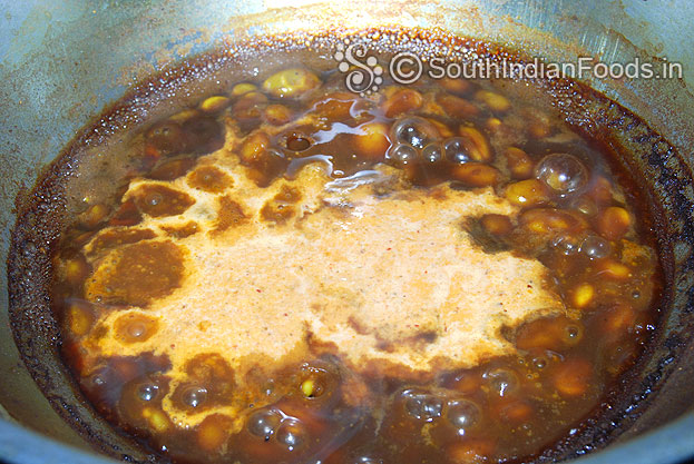 Add freshly ground mixture & let it boil