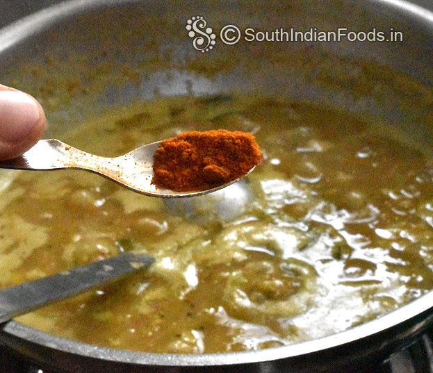Add red chilli powder