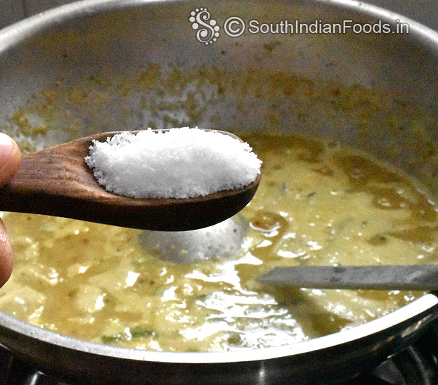 Add salt & water let it boil