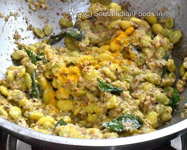 Add turmeric powder