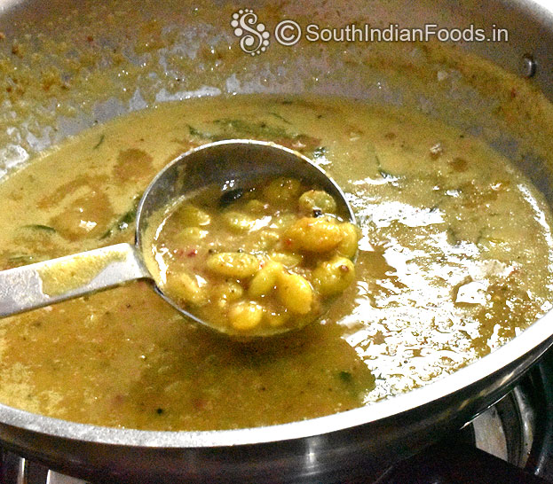Mochakottai puli kulambu ready