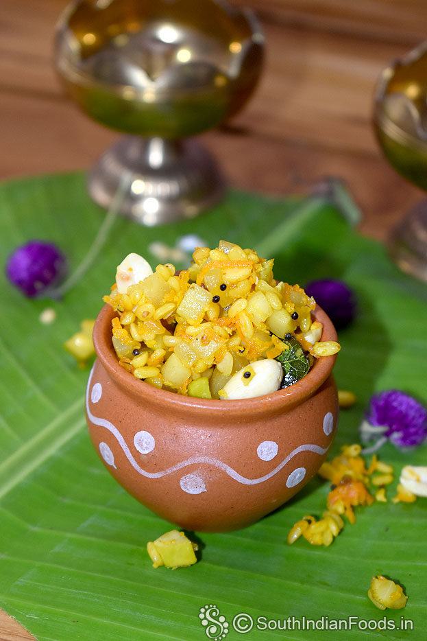 Moong dal raw mango salad
