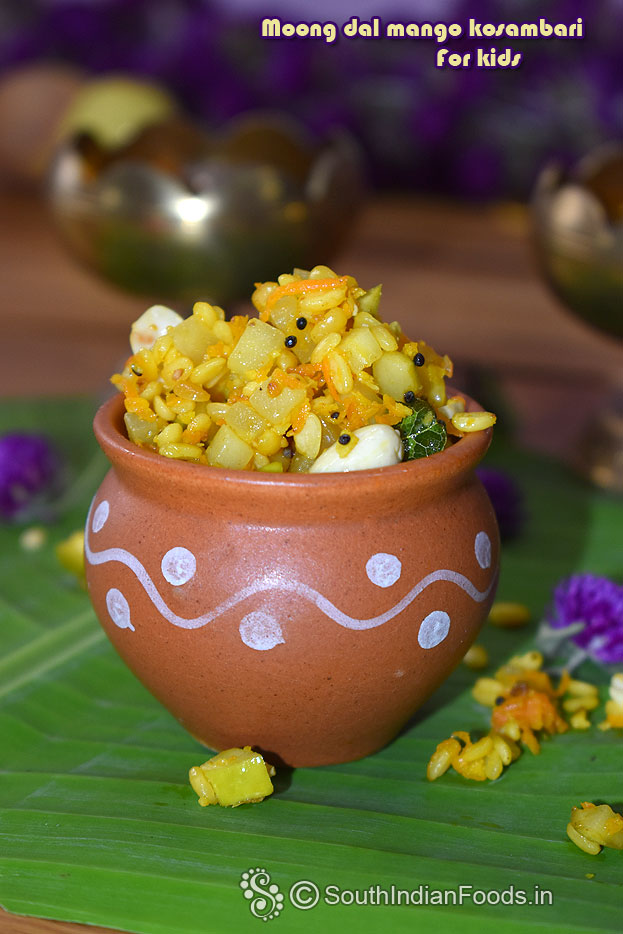 Pasi paruppu mangai kosambari