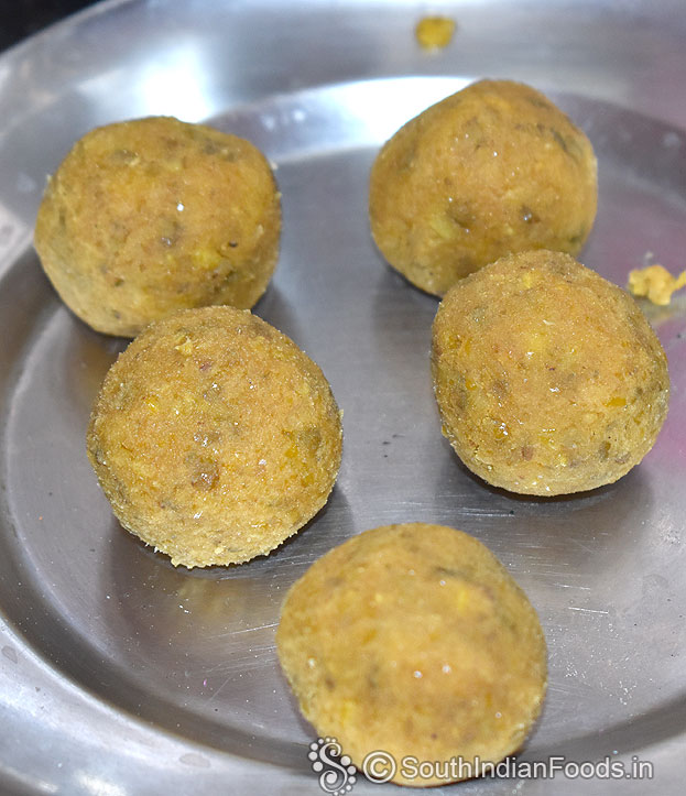 Moong dal balls ready