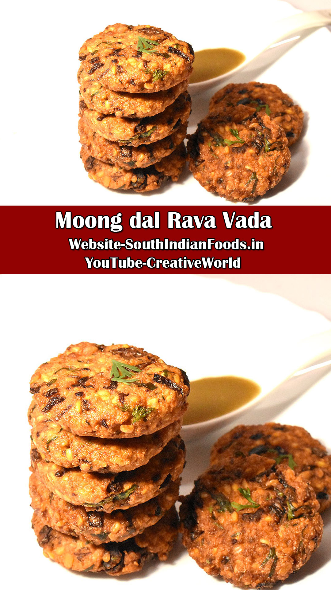 Moongdal rava vada