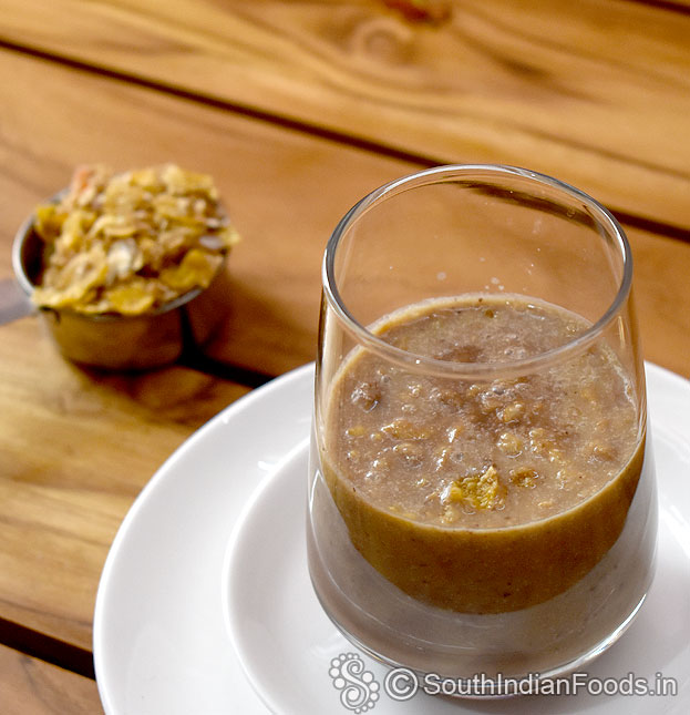 Instant iron rich muesli dates smoothie