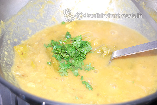 Add coriander leaves
