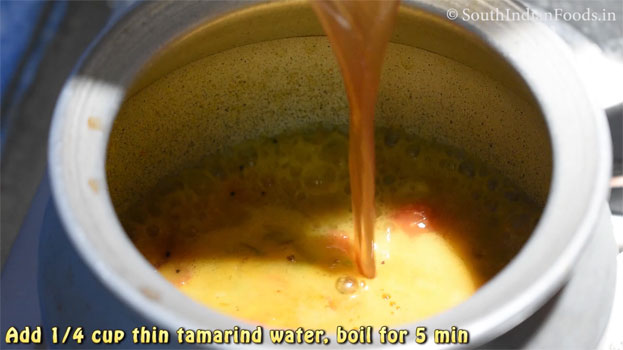 murungai poo sambar step 7