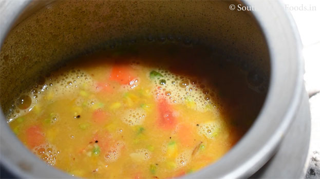 murungai poo sambar step 9