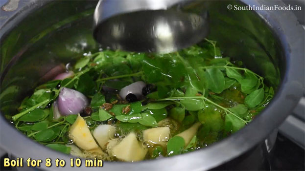 murungai keerai soup step 9
