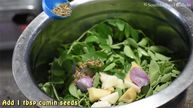 murungai keerai soup step 4