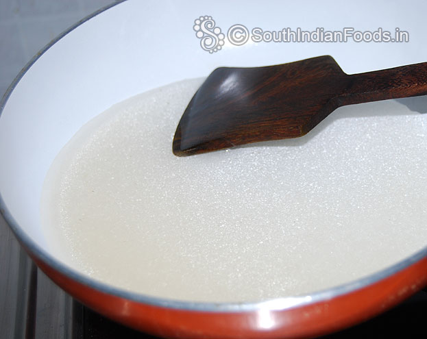 Add water let it boil for one string consistency