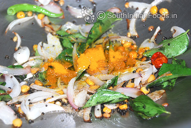 Add turmeric powder