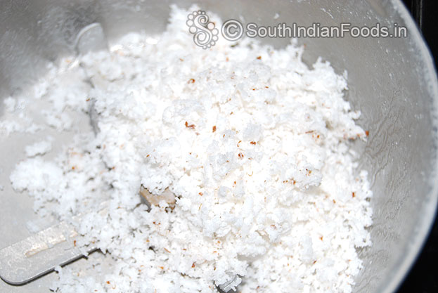Grated coconut
