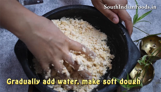 Wash and soak rice red chilli for 4 hours