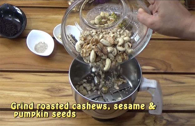 Put it in a mixie jar
