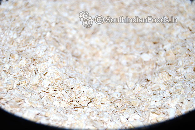 Dry roast oats