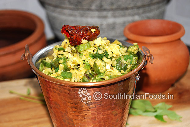Okra moongdal kootu