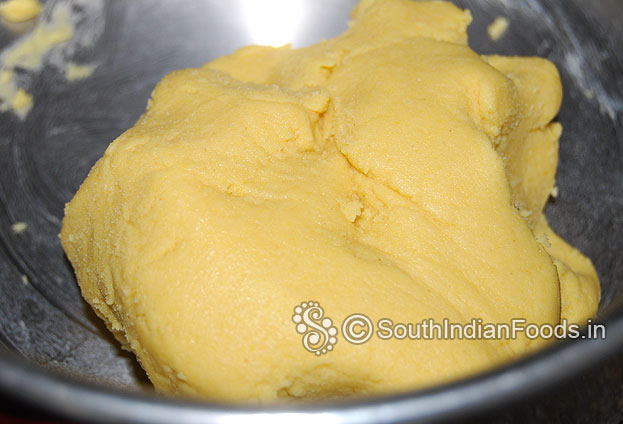 Plain sev oma podi dough is ready