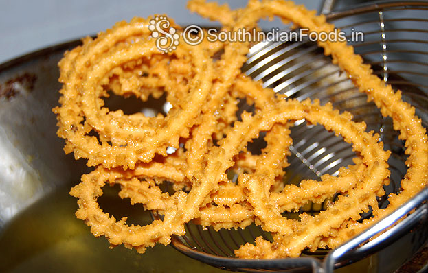 Mullu omam murukku is ready take it out