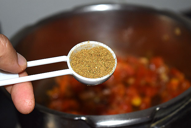 Add garam masala powder