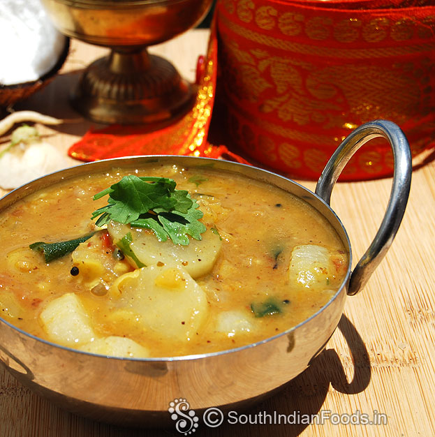 White radish sambar