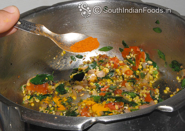Add red chilli powder