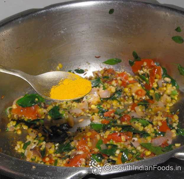 Add turmeric powder