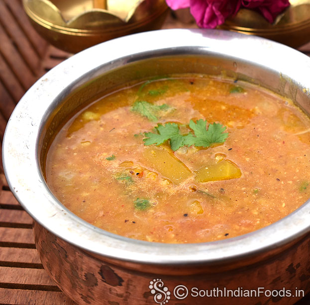 Pressure cooker parangikai sambhar